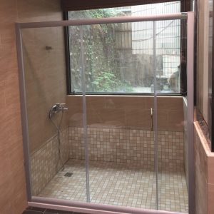 HU-300G 簡框一門二固橫拉型淋浴門