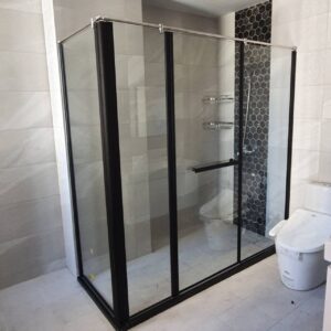 HU-BL1000A 簡框黑框單門系型淋浴門