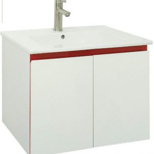 LB9060ED 瓷盆PVC防水浴櫃組/寬61公分