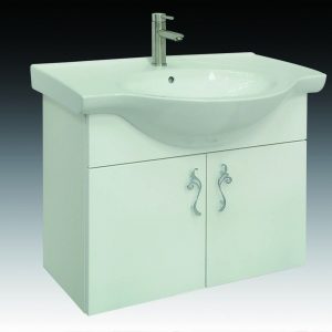 LB8060B 瓷盆PVC防水浴櫃組/寬60公分