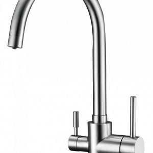 A-8614 廚房龍頭附RO開關 (不鏽鋼)