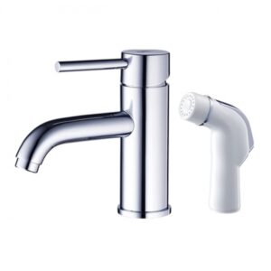 TAP-100011 二用面盆及沖洗器龍頭-白色沖洗器