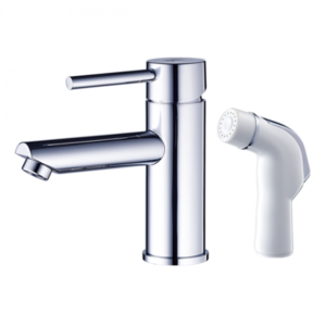 TAP-100025 二用面盆及沖洗器龍頭-白色沖洗器