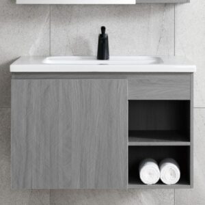 KQ-P0984 瓷盆發泡板浴櫃組/寬81CM