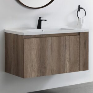 KQ-S2111/S2112 瓷盆不鏽鋼浴櫃組/寬101CM