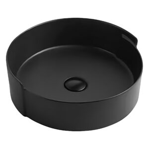 Laister AB02-A41B 圓黑陶瓷面盆/寬43公分