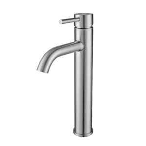 Laister 2380HST 圓形不鏽鋼拉絲增高面盆龍頭