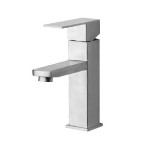 Laister 2395ST 方形不鏽鋼拉絲面盆單孔龍頭