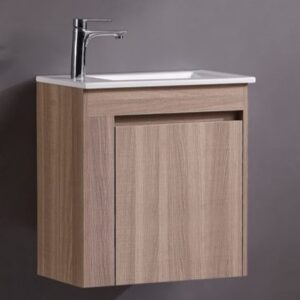 卡尼斯AR-2093-22 瓷盆PVC防水浴櫃組(木紋)/寬56公分