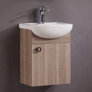 卡尼斯AR-8514-22 瓷盆PVC防水浴櫃組(木紋)/寬46公分