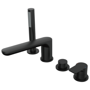 D-8033MB 四件式浴缸龍頭/消光黑