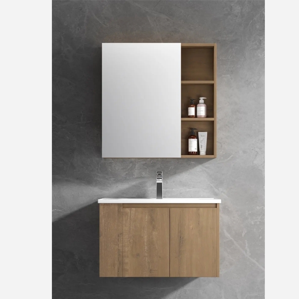 KQ-P0281/9880 瓷盆發泡板浴櫃組/寬80CM/左開放