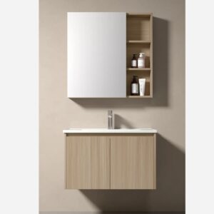 KQ-P1180/9880 瓷盆發泡板浴櫃組/寬80CM