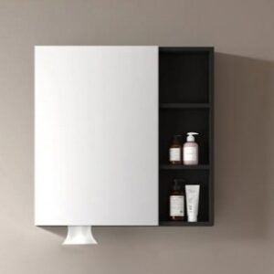 KQ-S3080A 不鏽鋼鏡櫃/寬80公分/附面紙孔