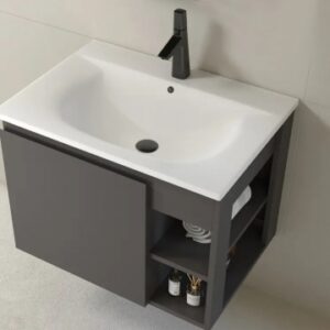 KQ-S3272 瓷盆不鏽鋼浴櫃組/寬70CM/右開放