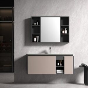 KQ-S3510 瓷盆不鏽鋼浴櫃組/寬100CM