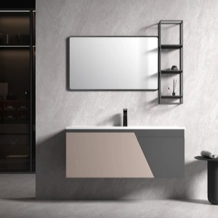 KQ-S3514 瓷盆不鏽鋼烤漆浴櫃組/寬120CM