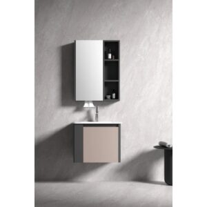 KQ-S3560/9460 瓷盆不鏽鋼烤漆浴櫃組/寬60CM