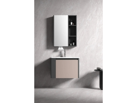 KQ-S3570 瓷盆不鏽鋼烤漆浴櫃組/寬70CM