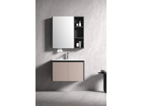 KQ-S3580 瓷盆不鏽鋼烤漆浴櫃組/寬80CM