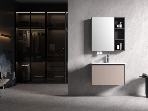 KQ-S3580 瓷盆不鏽鋼烤漆浴櫃組/寬80CM:圖片 2