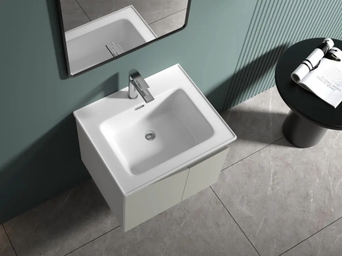 KQ-S3680 瓷盆不鏽鋼烤漆浴櫃組/寬80CM:圖片 6