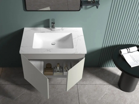 KQ-S3680 瓷盆不鏽鋼烤漆浴櫃組/寬80CM:圖片 5