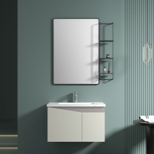 KQ-S3680 瓷盆不鏽鋼烤漆浴櫃組/寬80CM