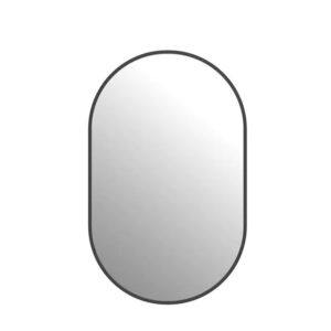 KQ-S5596/S5597 不鏽鋼框橢圓鏡-霧黑/寬50~100公分