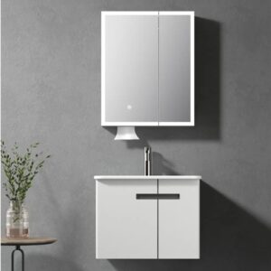 KQ-P6046/9460 瓷盆發泡板浴櫃組/寬60CM/附面紙孔