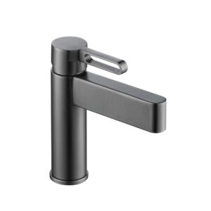 KQ-S8012-4 不鏽鋼面盆龍頭-槍灰