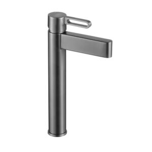 KQ-S8012H-4 不鏽鋼增高面盆龍頭-槍灰