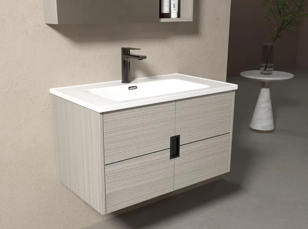 KQ-P0780/9880 瓷盆發泡板浴櫃組/寬80CM:圖片 2