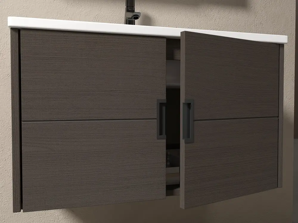 KQ-P0860/9860 瓷盆發泡板浴櫃組/寬60CM:圖片 2