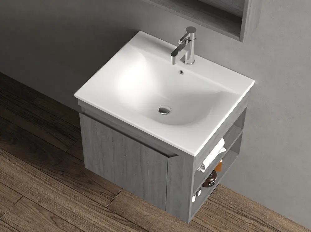 KQ-P0952/1150A 瓷盆發泡板浴櫃組/寬50CM/右開放:圖片 2